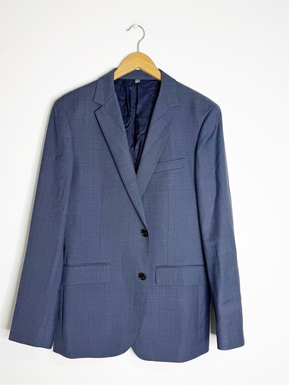 Bonobos Jetsetter Italian Wool Blazer Blue 40R Regular Fit Sport Coat